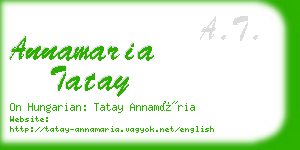 annamaria tatay business card